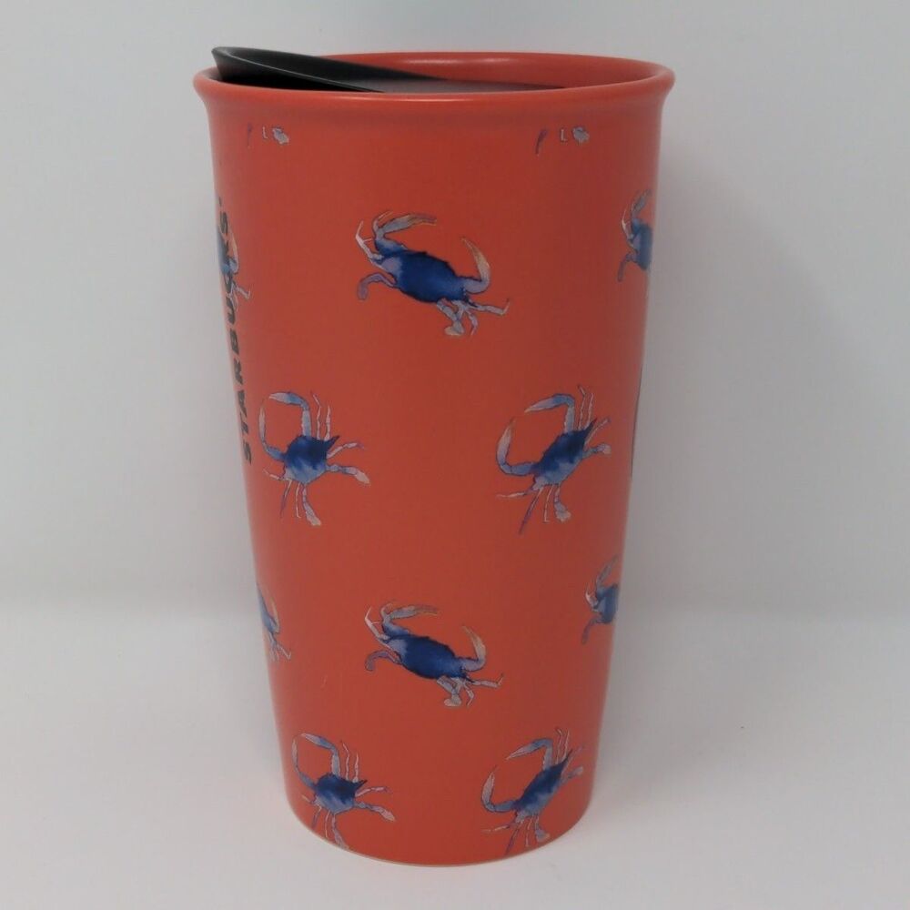 12-Oz Starbucks Collectible Maryland MD Crab Ceramic Coffee Tall Travel Mug Cup - Picture 3 of 7